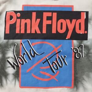 Pink Floyd Hoodie Mens Large Tie-Dye A Momentary Lapse Of Reason World Tour '87